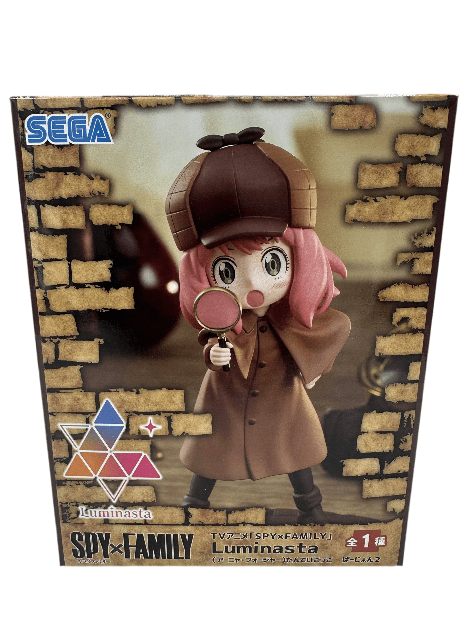SPY X FAMILY FIGURA ANYA FORGER PLAYING DETECTIVE VER. 2 LUMINASTA MUY BUEN ESTADO Sega Otaku Village
