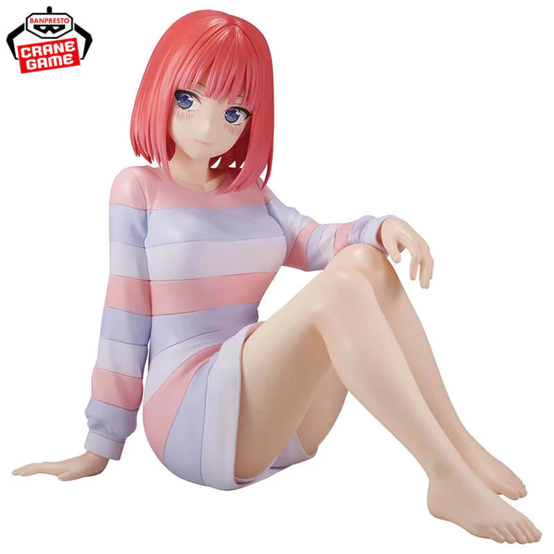 THE QUINTESSENTIAL QUINTUPLETS FIGURA NAKANO NINO VER. PIJAMA RELAX TIME COMO NUEVA STOCK JAPÓN 5-6 sem.