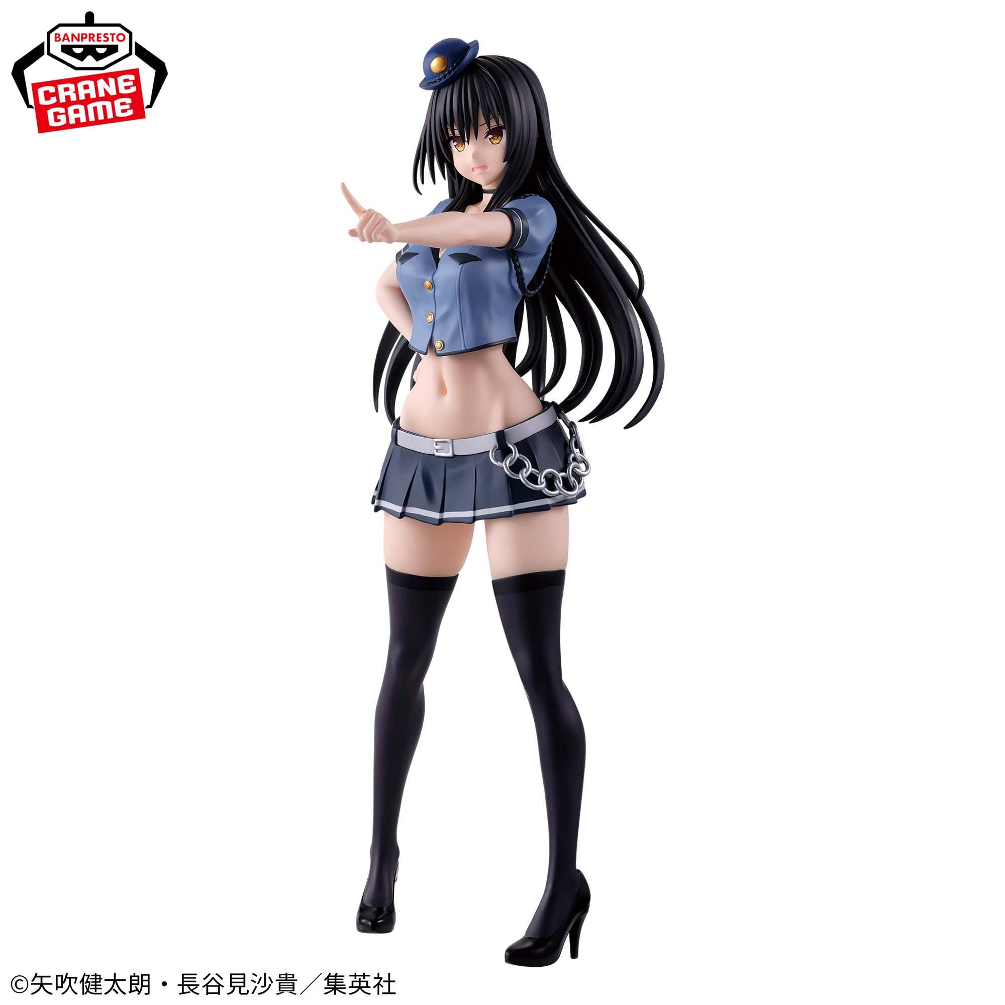 Estatua de Yui Kotegawa Police Ver. de To Love Ru Darkness, figura Banpresto Glitter & Glamours.