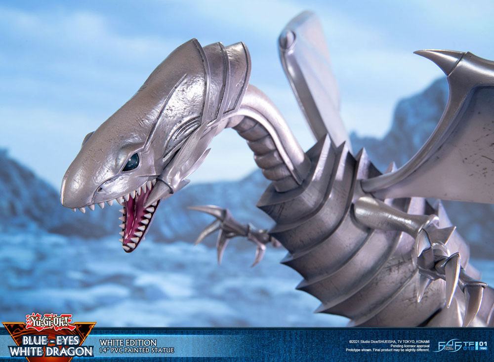 YU-GI-OH! ESTATUA PVC BLUE-EYES WHITE DRAGON WHITE EDITION