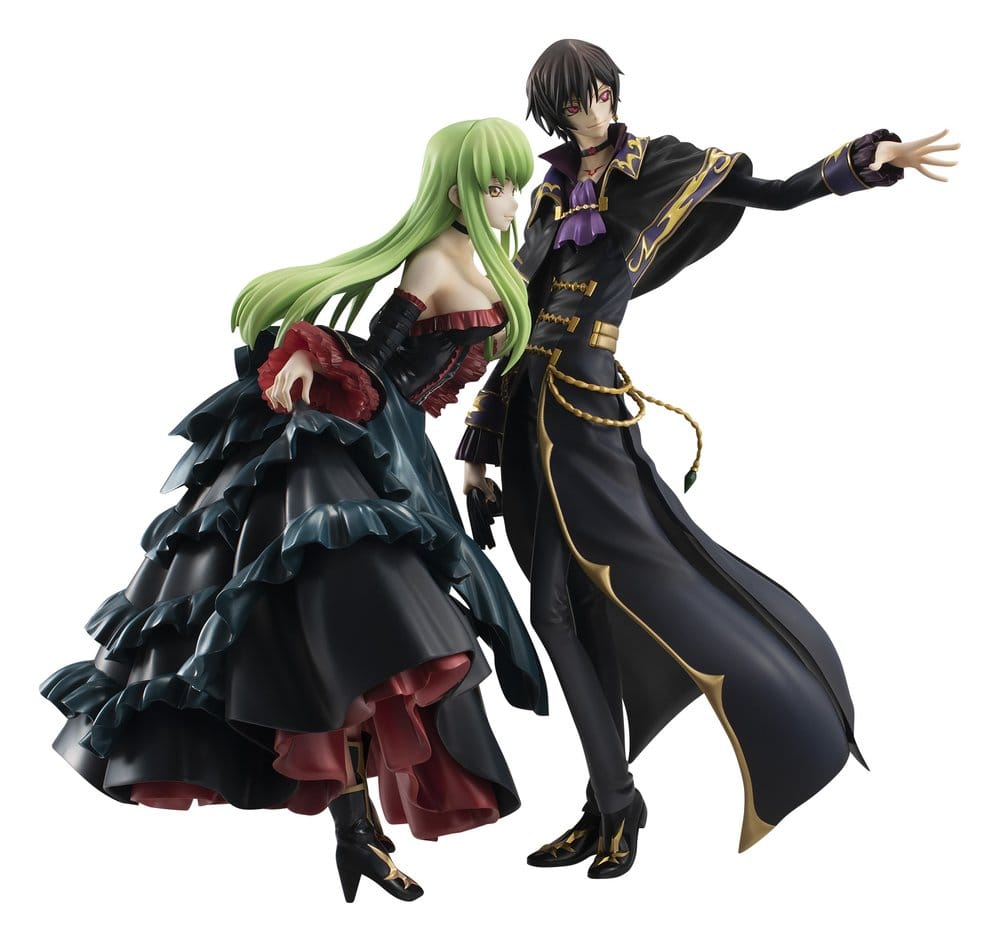 CODE GEASS: LELOUCH OF THE REBELLION PACK DE 2 SERIE G.E.M. PRECIOUS ESTATUA L.L. & C.C. 20TH ANNIVERSARY