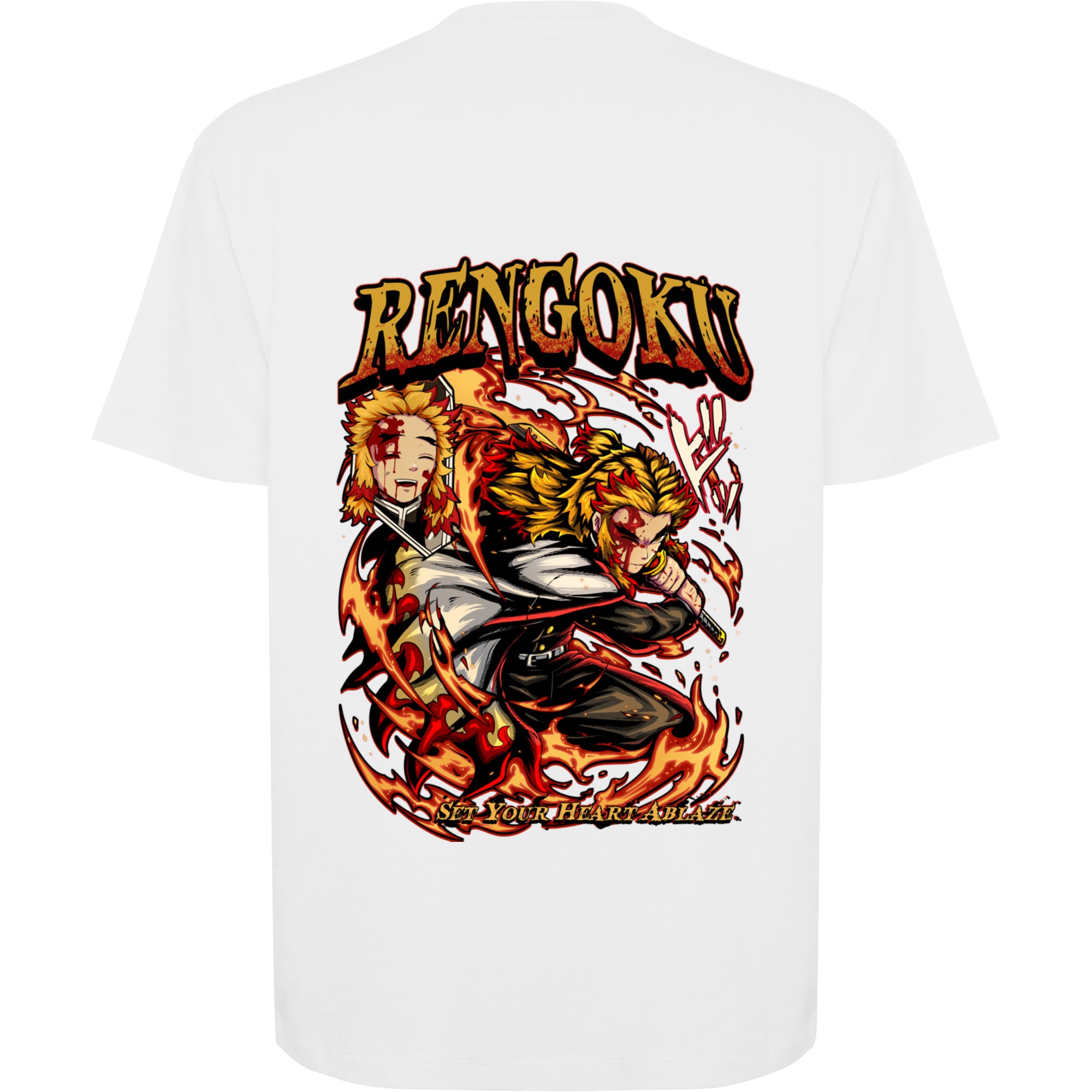 KIMETSU NO YAIBA CAMISETA RENGOKU OTAKU VILLAGE BULL CA6560