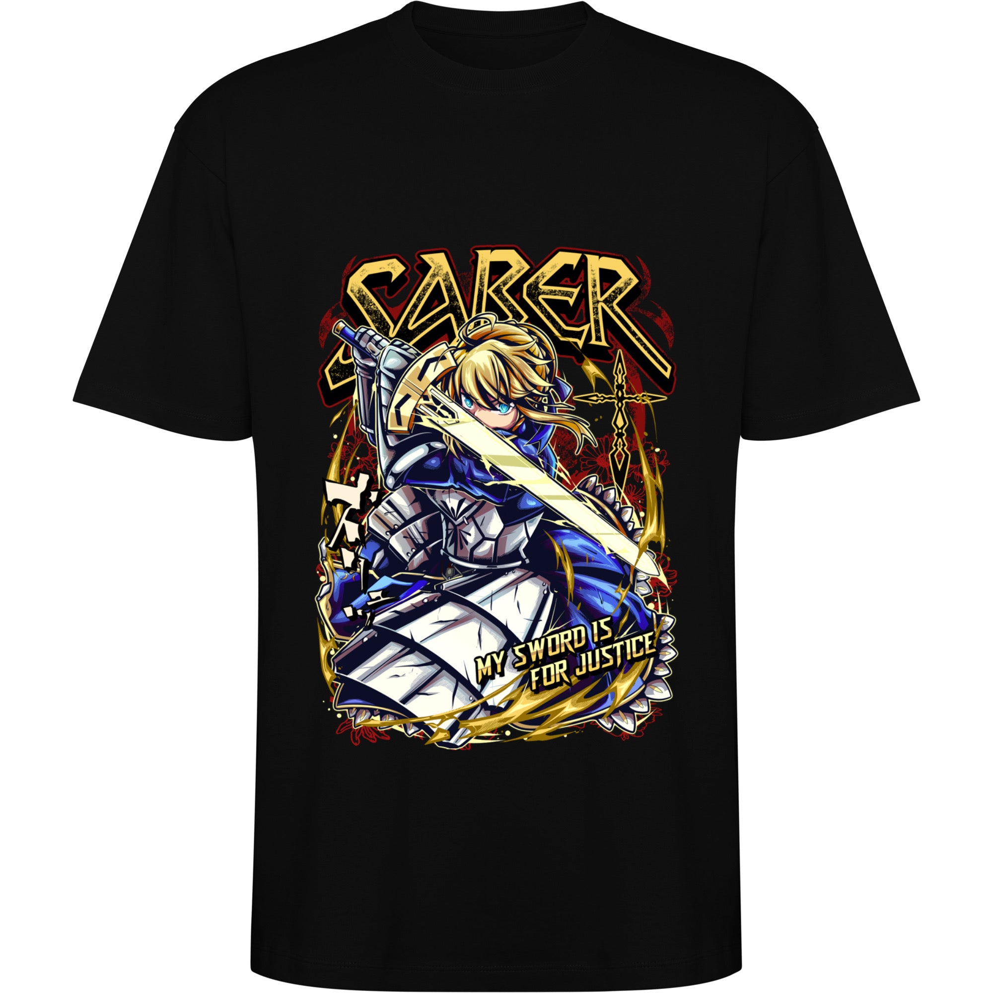 FATE STAY NIGHT CAMISETA SABER ARTORIA PENDRAGON OTAKU VILLAGE BULL CA6560