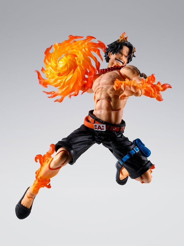 ONE PIECE FIGURA S.H. FIGUARTS PORTGAS D. ACE -MARINEFORD